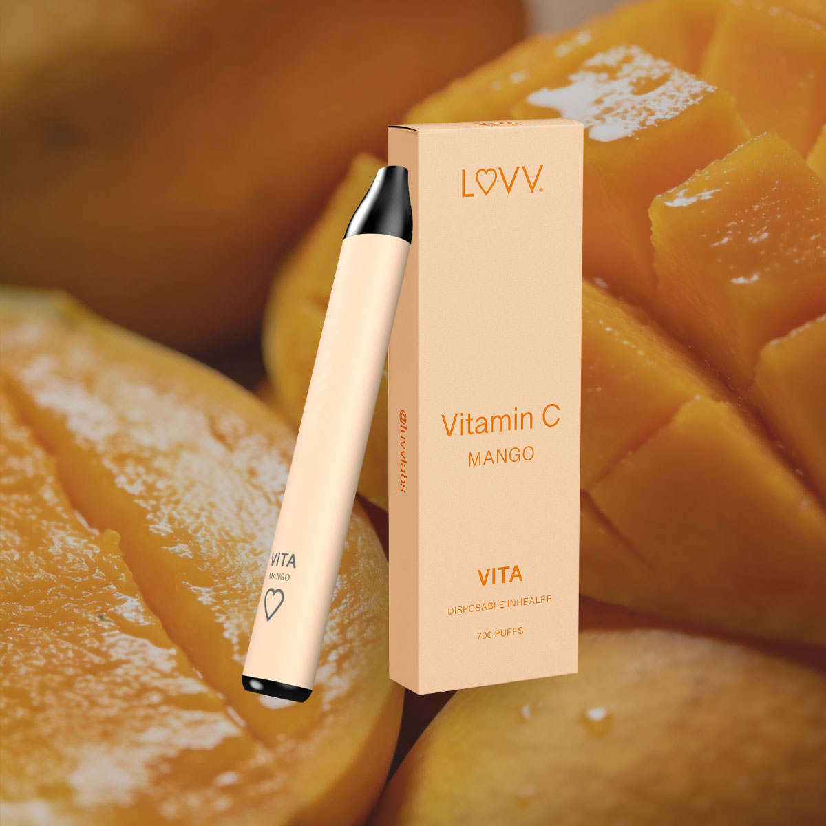 Mango Vitamin C Inhaler | Vitamin Vape Pen | VITA Mango by LUVV LUVV Labs Mango Vitamin C Inhaler | Vitamin Vape Pen | VITA Mango by LUVV LUVV Labs