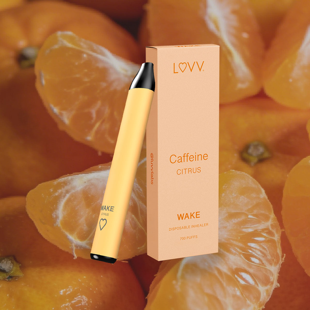 Caffeine Inhaler | Energy Vape with B12 | WAKE by LUVV LUVV Labs Caffeine Inhaler | Energy Vape with B12 | WAKE by LUVV LUVV Labs