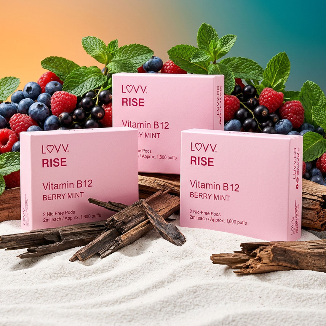 10 Vitamin B12 Pods / Berry Mint 2-Packs