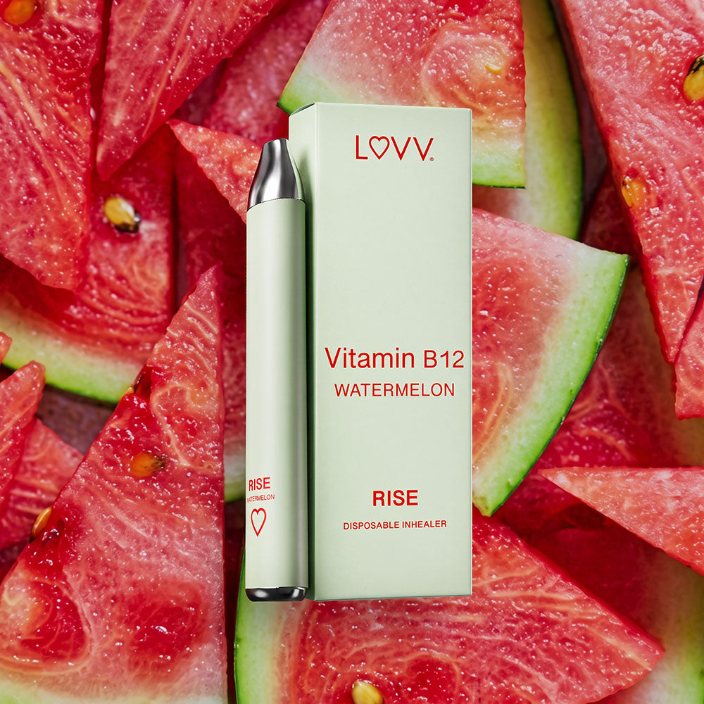 RISE Vitamin B12 Infused Watermelon Flavored Inhealers - 10-Pack