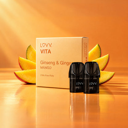 10 Ginseng + Ginger Pods / Mango 2-Packs