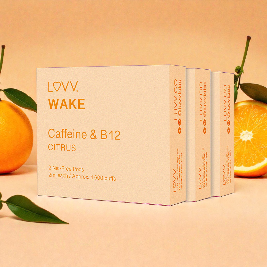 WAKE Caffeine & B12 / Citrus Pods