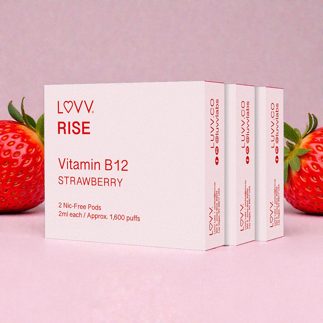 V2 Vitamin B12 / Strawberry Pods