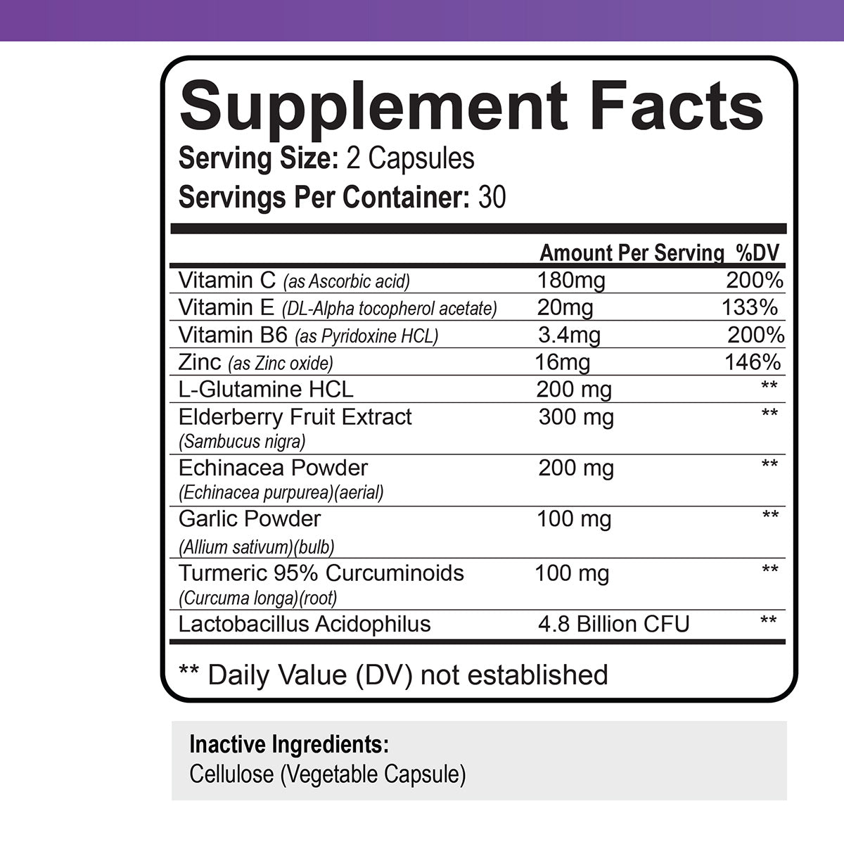 Elderberry Immune Support Capsules